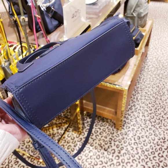 NEW!!! TORYBURCH ELLA NYLON MINI TOTE (NAVY) - Picture 2 of 6